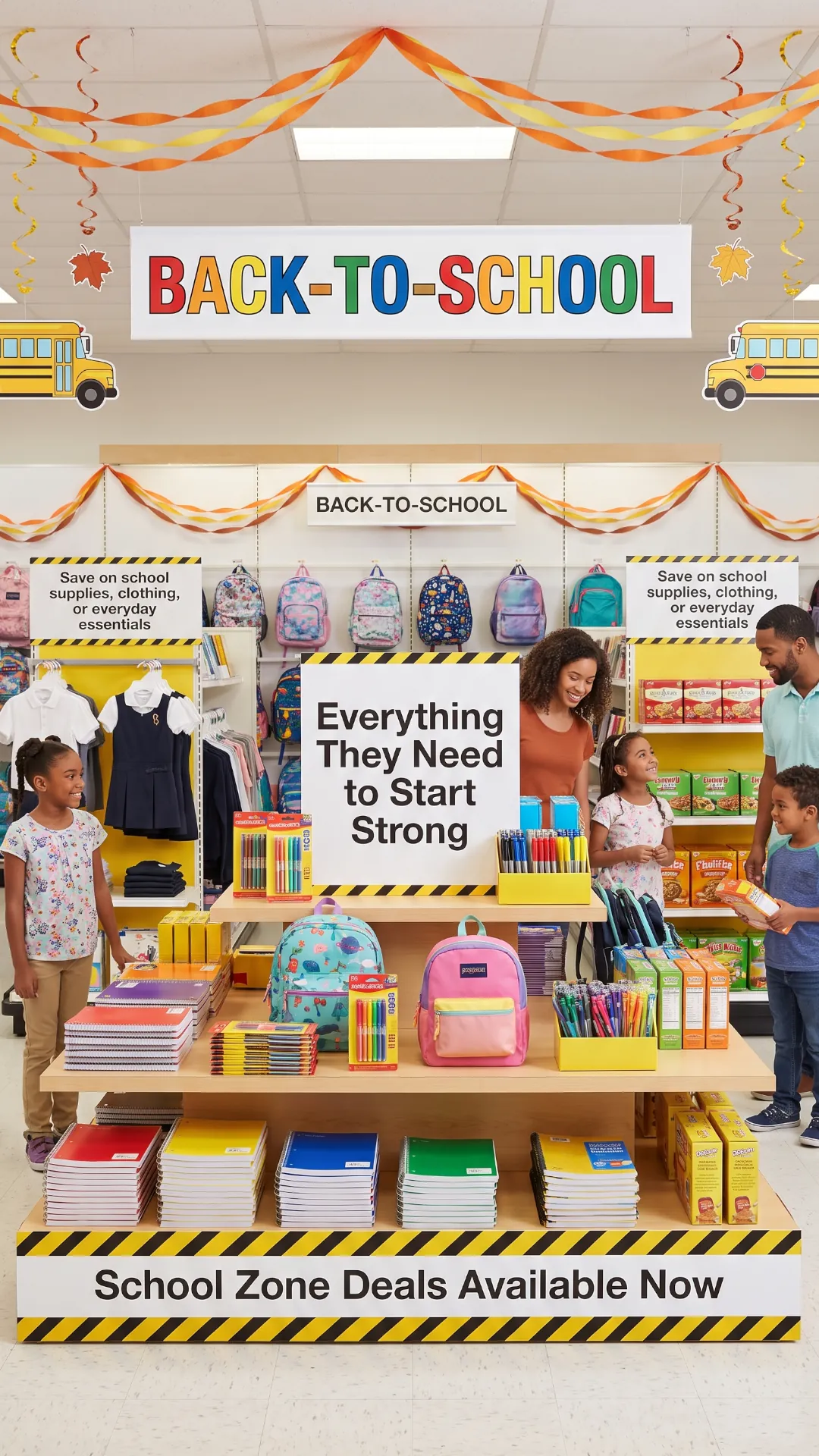 Back to school advert promotion