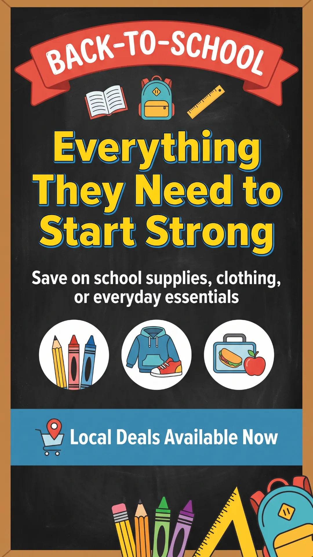Back to school advertising promotion